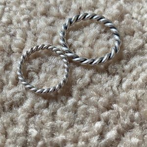 Sterling Silver Twist Ring